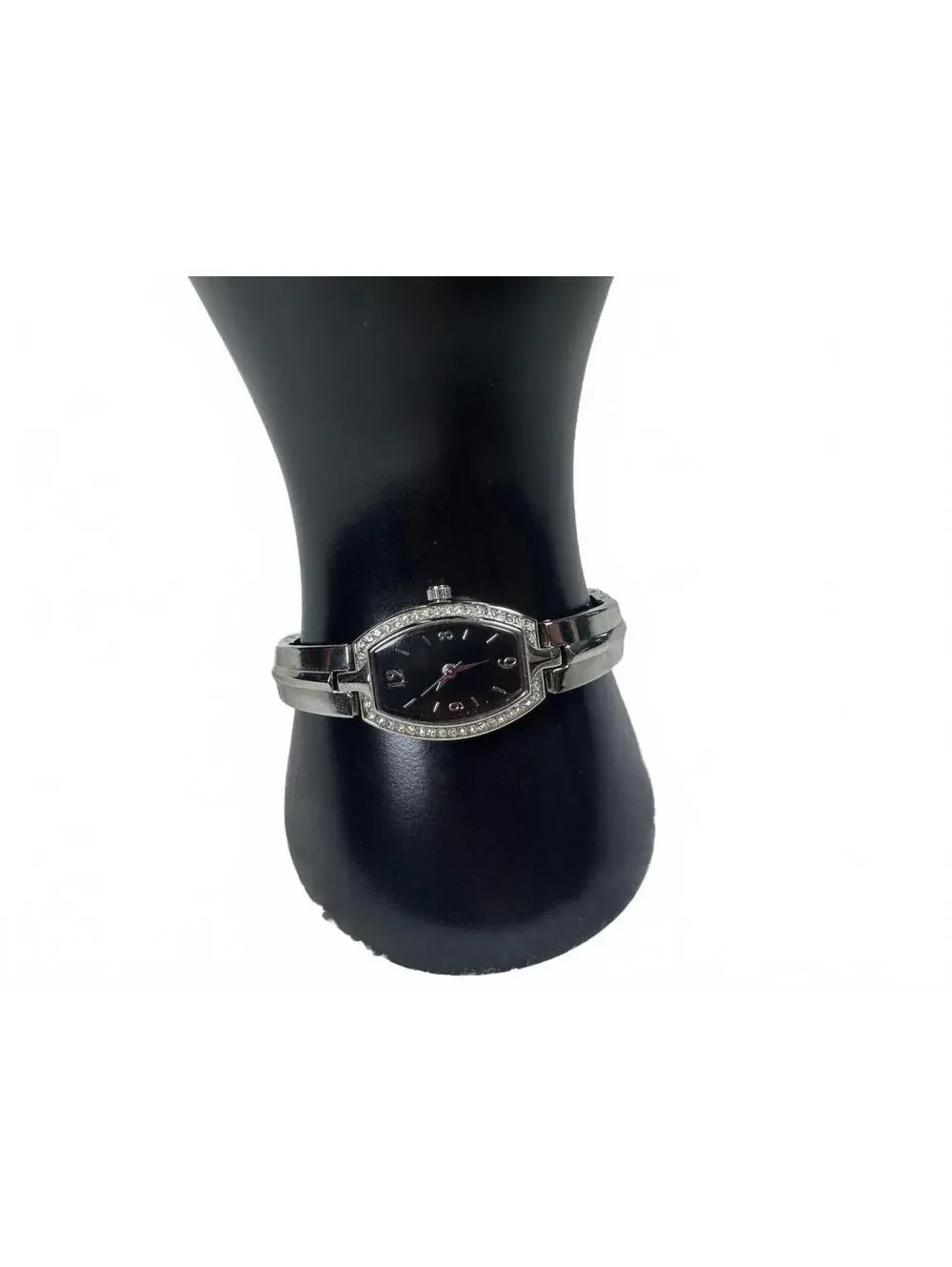 Women's Crystal Dial Barrel Dress Watch Black FMDWS030 WORKING